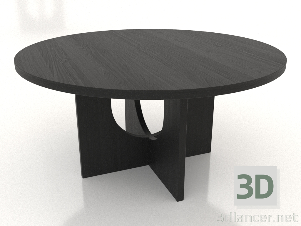 modello 3D Tavolo da pranzo TONDO Ø 1500 mm (nero RAL 9005) - anteprima