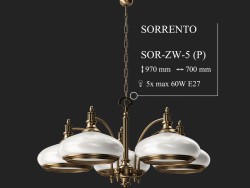 Lampadario a bracci Kutek sorrento sor-zw-5