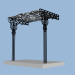 Modelo 3d viseira de metal - preview