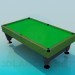 3D modeli Bilardo masası - önizleme