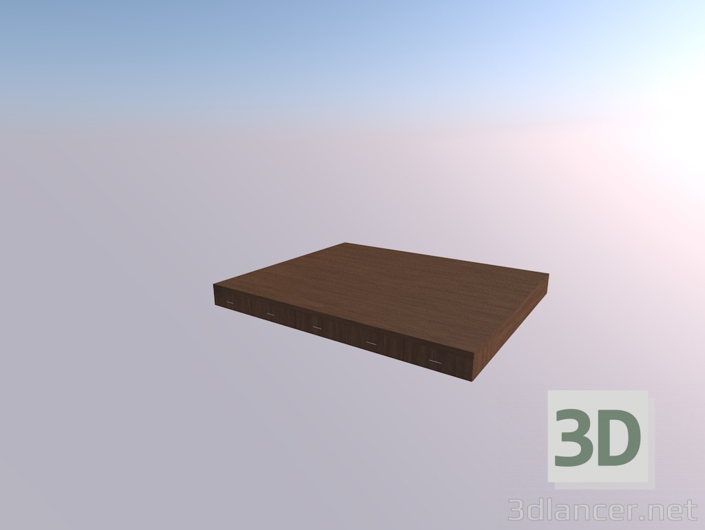 3d model Podium para la cama - vista previa