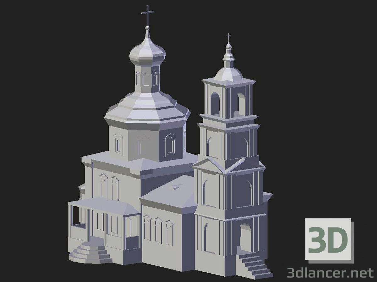 modello 3D Arzamas. Tempio di Nikolsky - anteprima