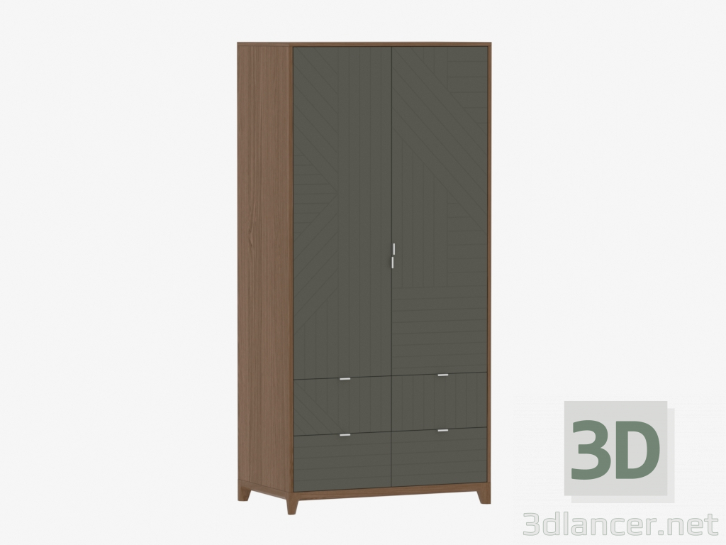 3D Modell Kleiderschrank CASE № 4 - 1000 mit Schubladen (IDC018001923) - Vorschau