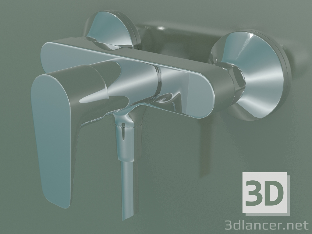 3d model Single lever shower mixer (71760000) - preview