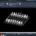 3D Satranç ile satranç tahtası. Satranç ile satranç tahtası. Satranç ile satranç tahtası. modeli satın - render