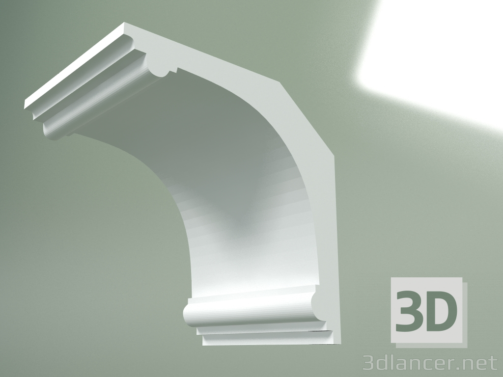 3d model Plaster cornice (ceiling plinth) KT232 - preview