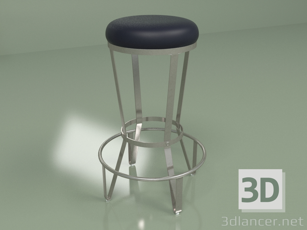 Modelo 3d Banco de bar Jedi (preto, bronze) - preview