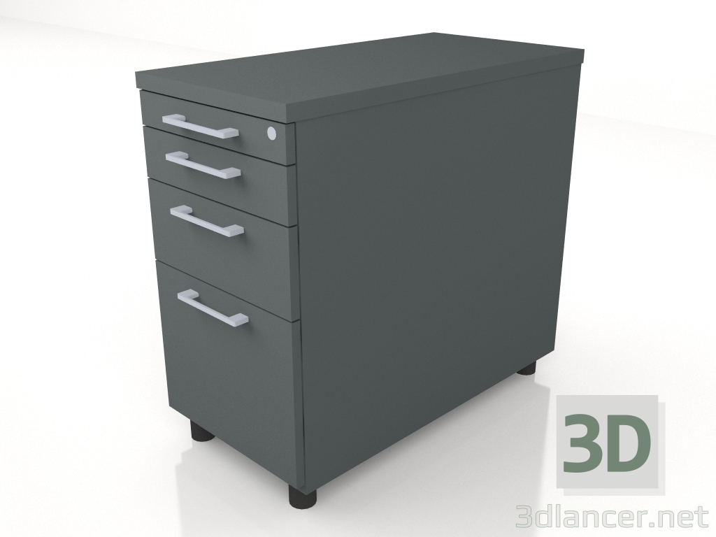 modello 3D Piedistallo fisso Standard KRT73 (402x800x740) - anteprima