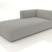 3d model Chaise longue (XL) 83x205 con reposabrazos a la izquierda - vista previa