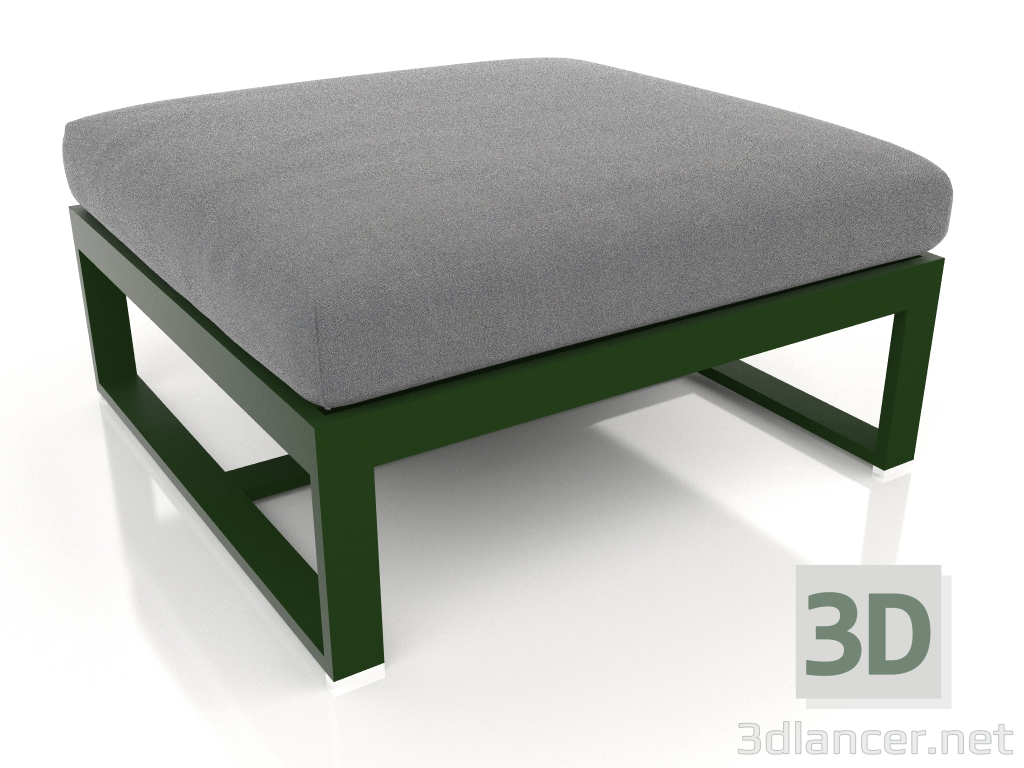 modello 3D Pouf componibile (Verde bottiglia) - anteprima