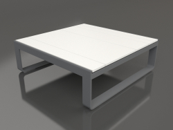 Table basse 90 (Polyéthylène blanc, Anthracite)