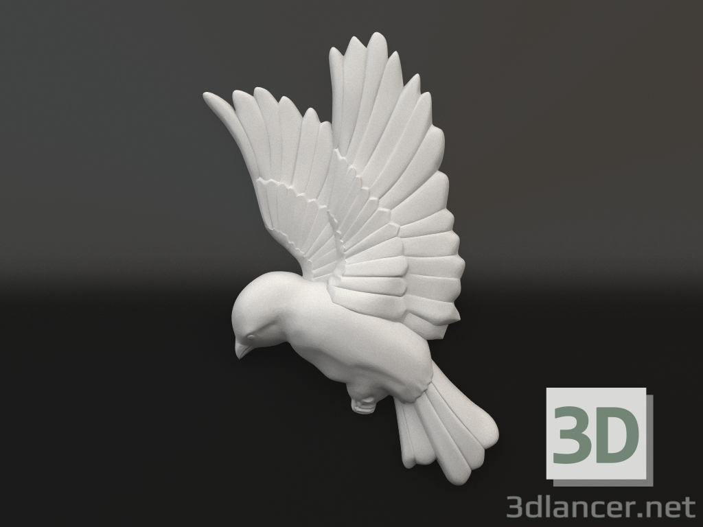 modèle 3D Élément décoratif en plâtre DE 061 7 (173x265x30) - preview