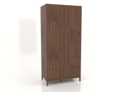 Armadio FARGO 1050x600x2200 mm (rovere tabacco, 2 ante, 4 cassetti)