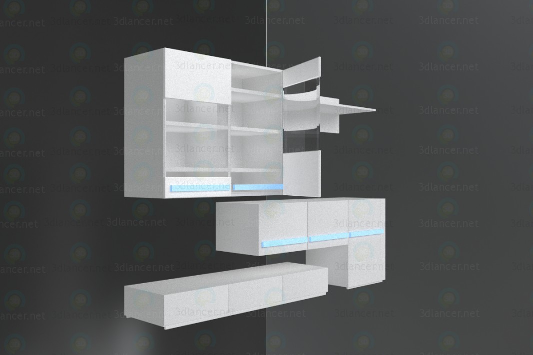 modello 3D di Combi-cabinet comprare - rendering