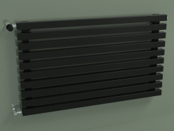 Horizontal radiator RETTA (10 sections 1000 mm 40x40, glossy black)