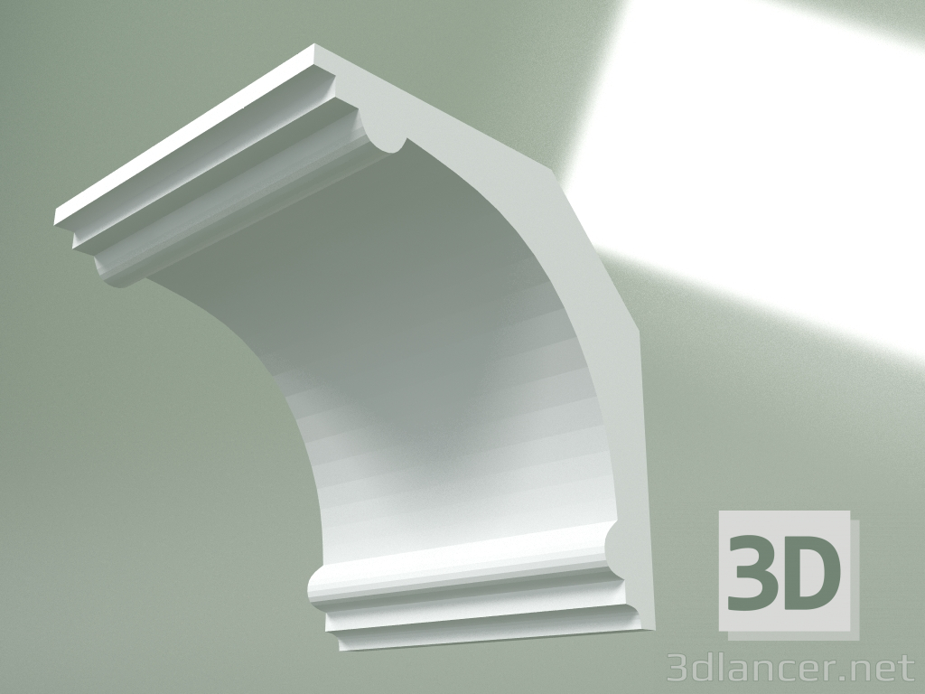 Modelo 3d Cornija de gesso (plinto de teto) KT374 - preview