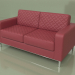 3D Modell Doppelsofa Bentley (rotes Leder) - Vorschau