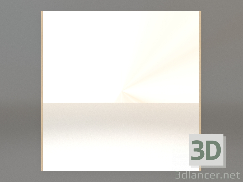 3d model Espejo ZL 01 (800x800, blanco madera) - vista previa