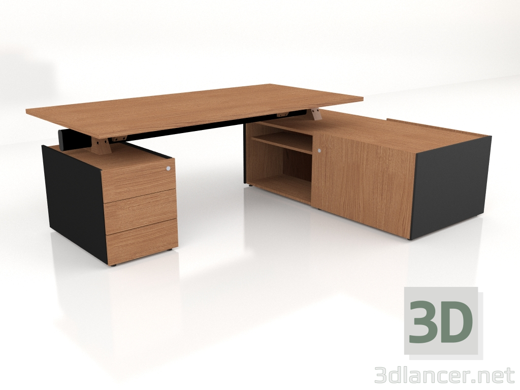 3d model Mesa de trabajo Viga Executive V38P (2344x1801) - vista previa