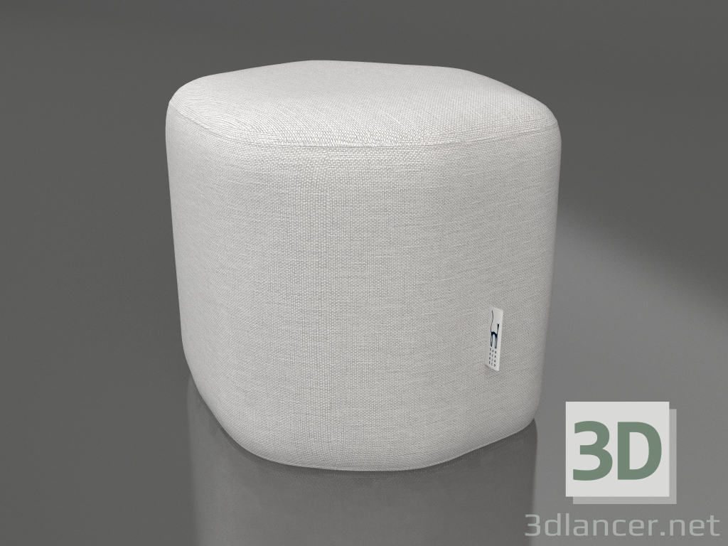 3D Modell Pouf (Achatgrau) - Vorschau