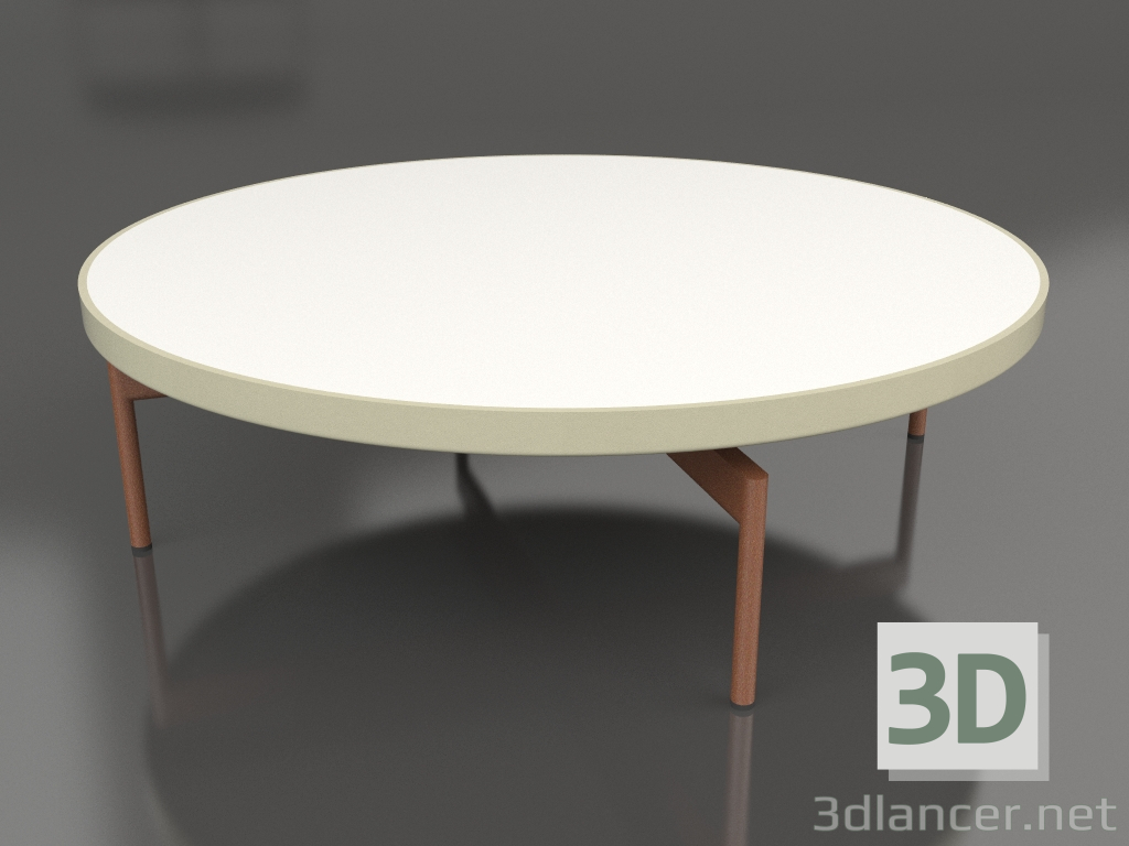 3D Modell Runder Couchtisch Ø120 (Gold, DEKTON Zenith) - Vorschau