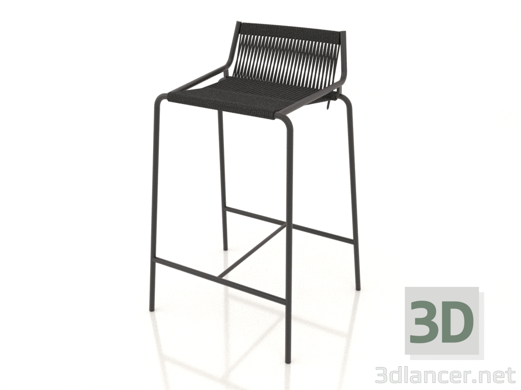 3d model Silla semi-bar Noel H67 (Base Negra, Halyard Bandera Negra) - vista previa