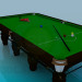 3d model billiard table - preview