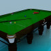 3d model billiard table - preview