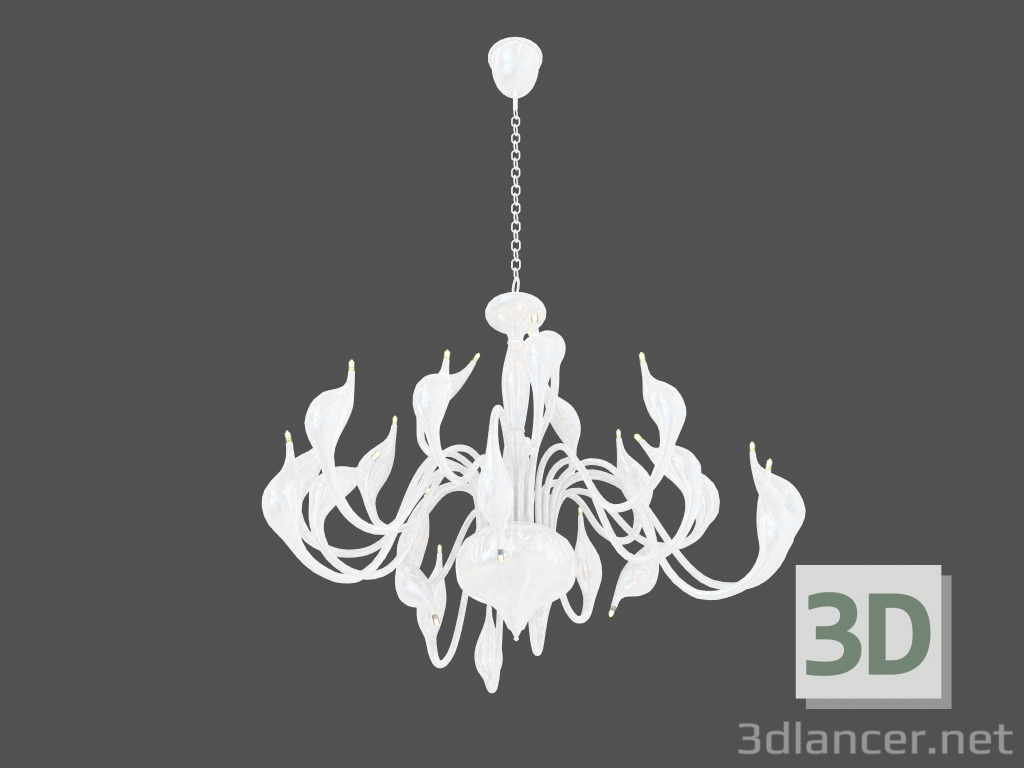 3d model Chandelier suspension Cigno Collo (751246) - preview