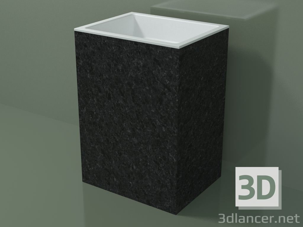 3d model Lavabo de pie (03R136301, Nero Assoluto M03, L 60, P 48, H 85 cm) - vista previa