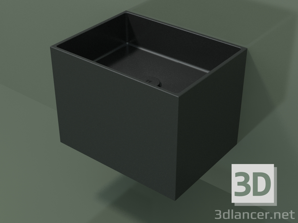 3d model Lavabo de pared (02UN22101, Deep Nocturne C38, L 48, P 36, H 36 cm) - vista previa