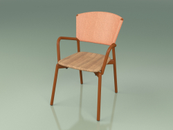 Fauteuil 021 (Métal Rouille, Orange)