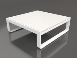 Table basse 90 (Polyéthylène blanc, Blanc)