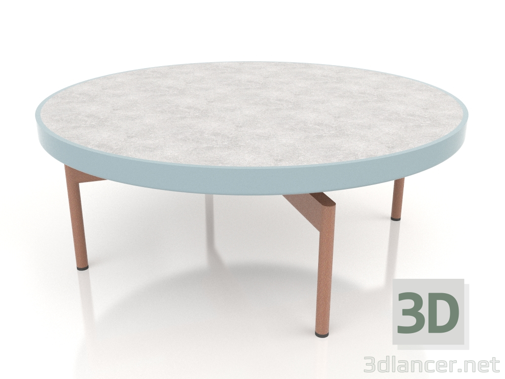 3d модель Стол журнальный круглый Ø90x36 (Blue grey, DEKTON Kreta) – превью