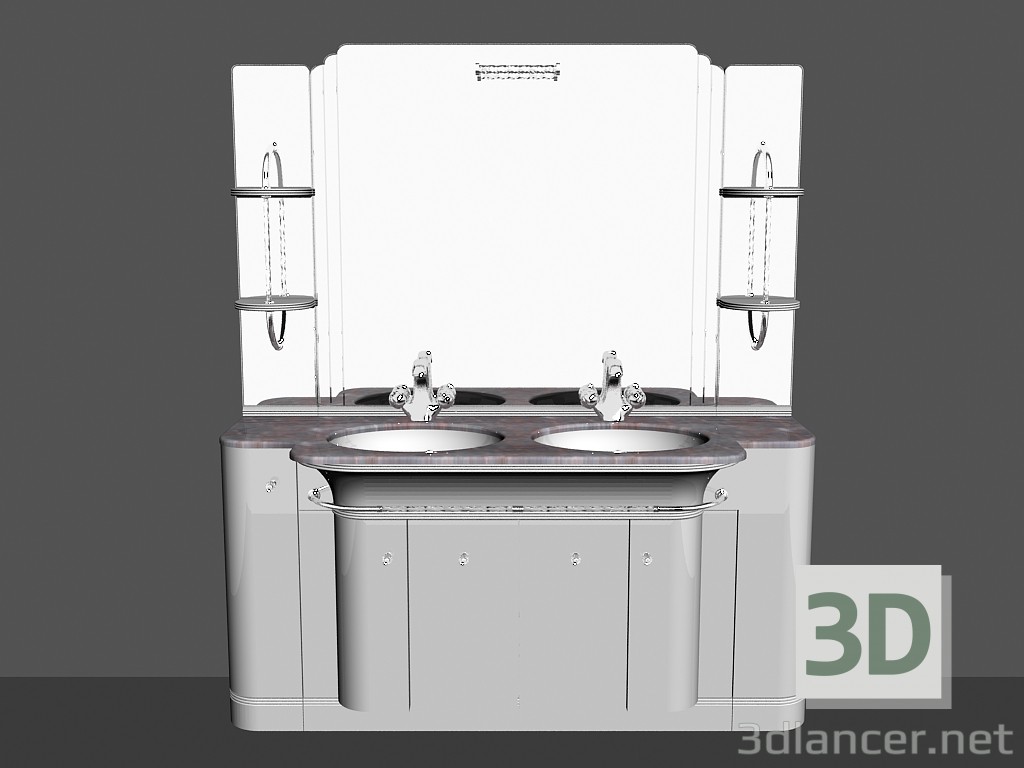 3D Modell Modulares System für Bad (Lied) (67) - Vorschau