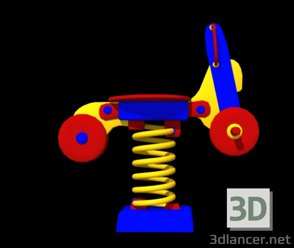 modèle 3D Aire de jeux - preview