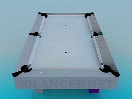 3d model billiard table - preview