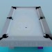 3d model billiard table - preview