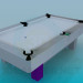 3d model billiard table - preview