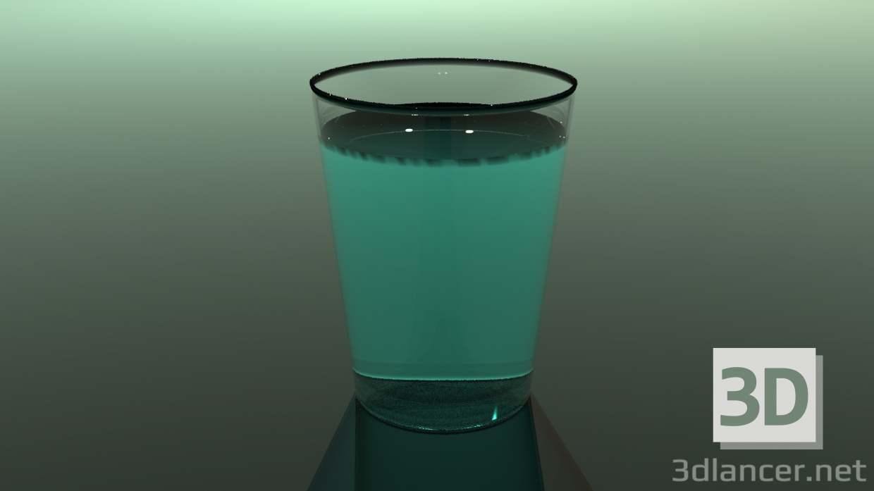 modèle 3D Verre - preview