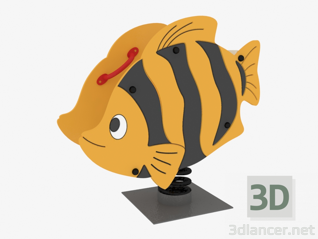 modèle 3D Rocking chair de jeux pour enfants Poisson (6107) - preview