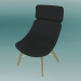 3d model Armchair AUKI (S115 with headrest) - preview