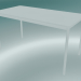 modèle 3D Base de table rectangulaire 140x70 cm (Blanc) - preview