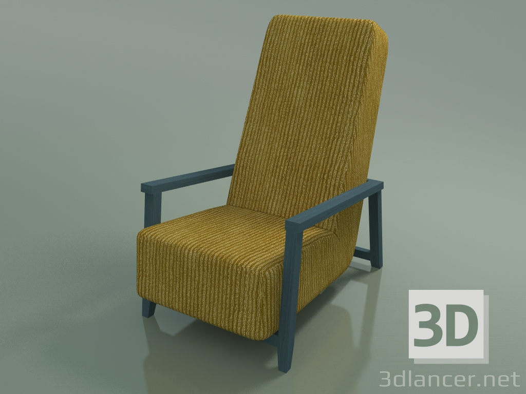 modèle 3D Fauteuil (20, laqué bleu Air Force) - preview