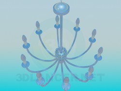 Chandelier with candelabra