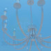 3d model Lámpara Chandelier con candelabros - vista previa