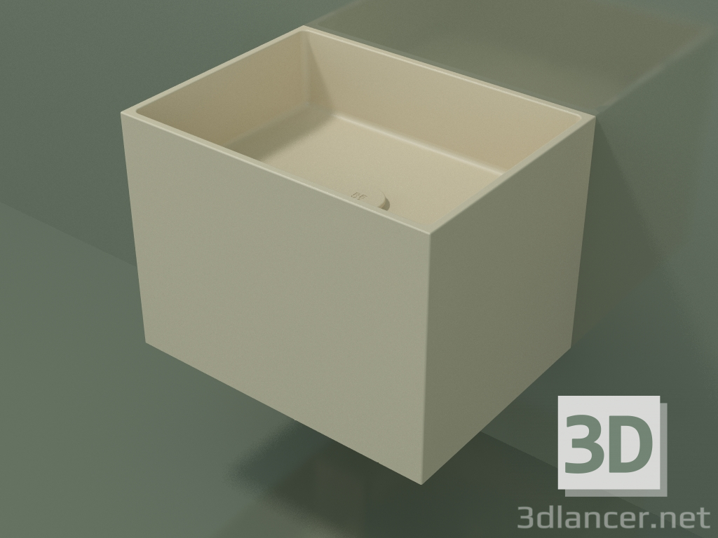 3d model Lavabo de pared (02UN22101, Bone C39, L 48, P 36, H 36 cm) - vista previa