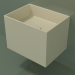 modello 3D Lavabo sospeso (02UN22101, Bone C39, L 48, P 36, H 36 cm) - anteprima