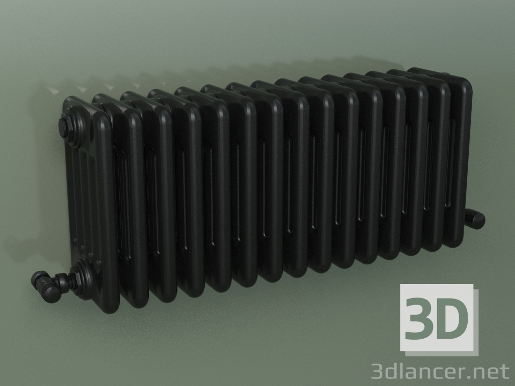 Modelo 3d Radiador tubular PILON (S4H 5 H302 15EL, preto) - preview