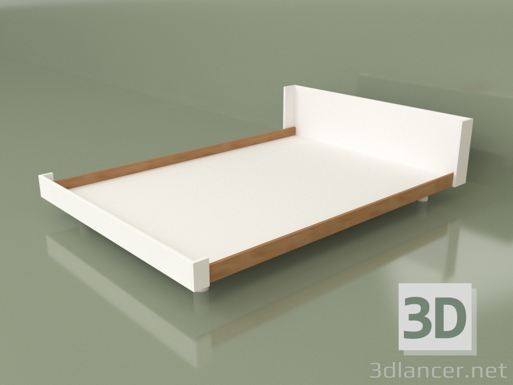 3D Modell Bett 1400x2000 (30311) - Vorschau